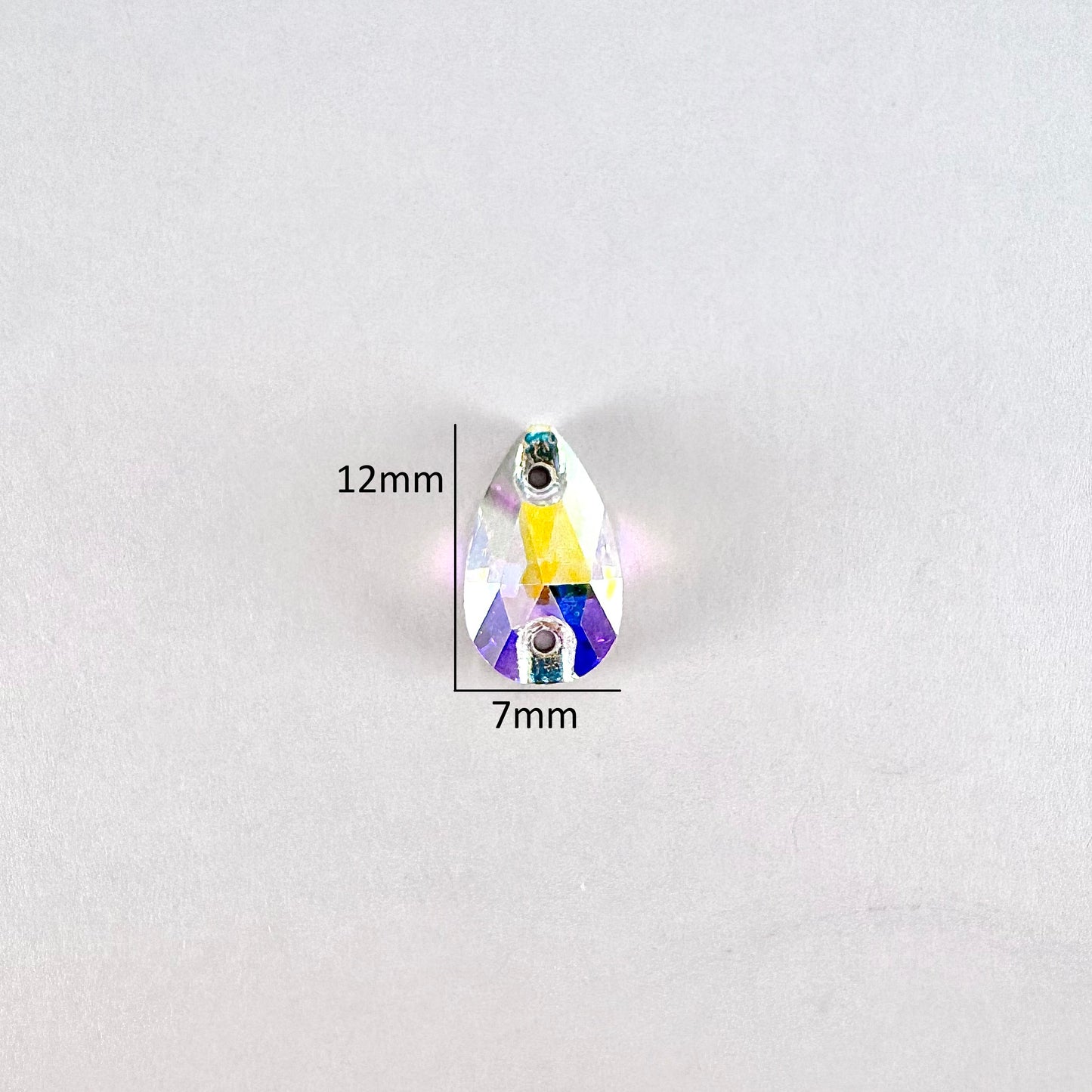 Purple MI Glass Teardrop