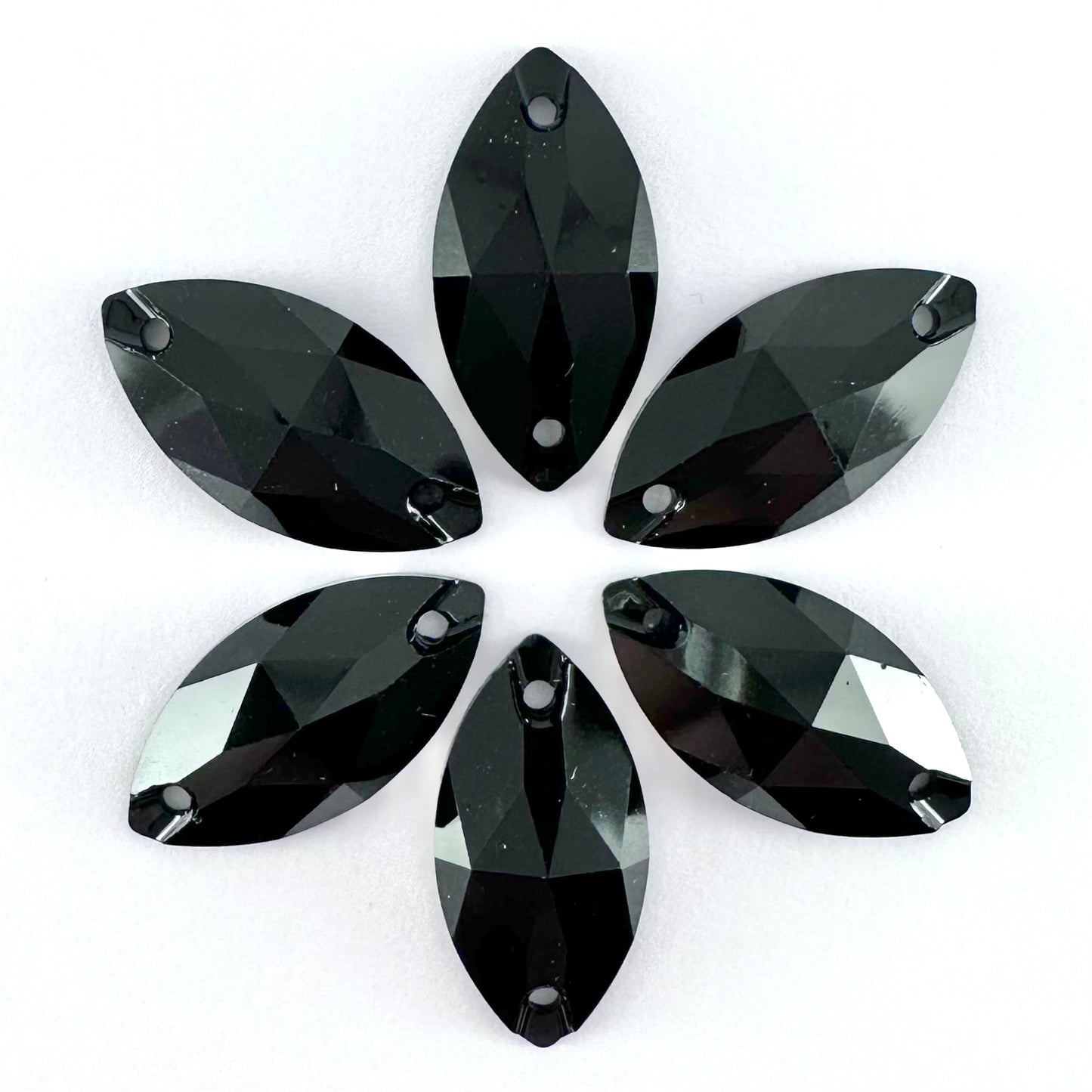 Jet Black Acrylic Horse-Eye