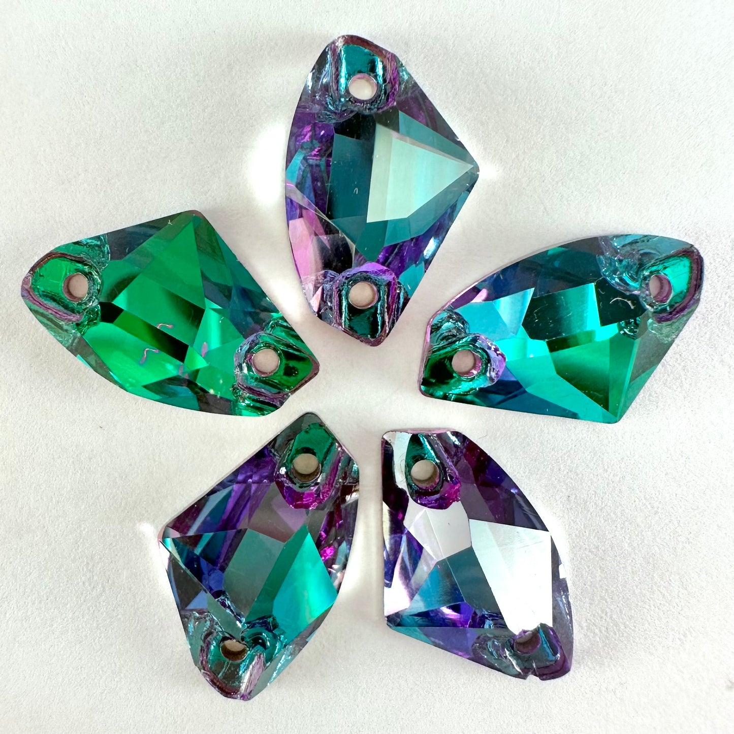 Emerald Heliotrope Glass Galactic