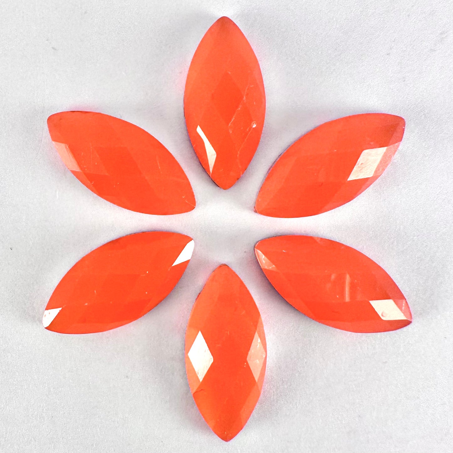 Neon Orange Acrylic Horse-Eye
