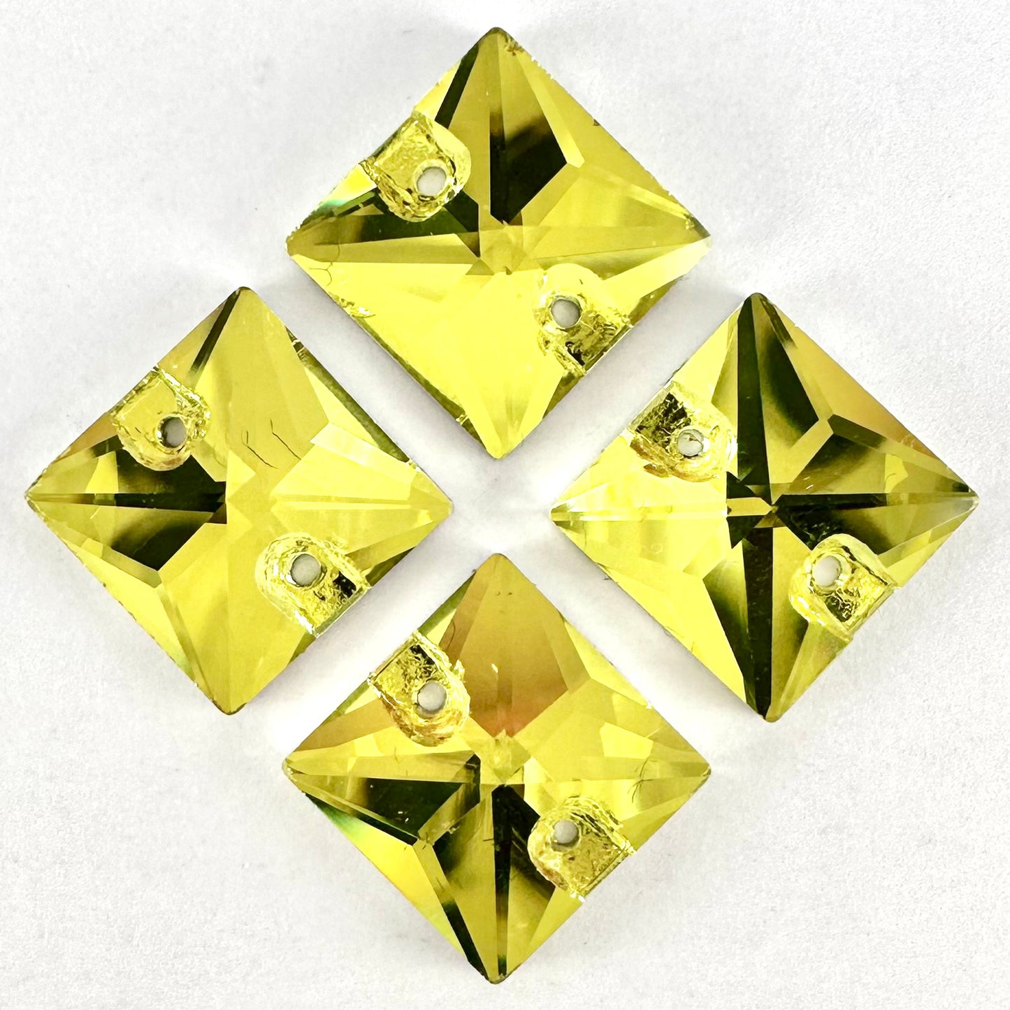 Light Topaz Glass Square