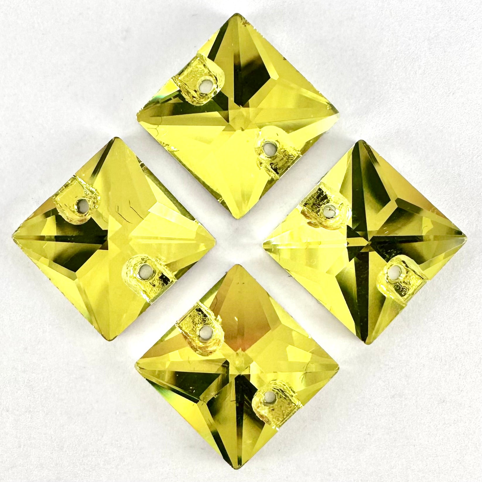 Light Topaz Glass Square