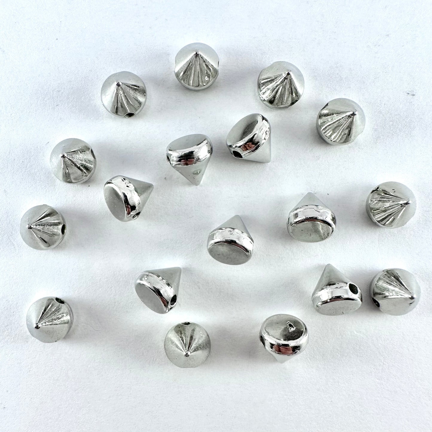 Silver Sew-on Cones/Spikes