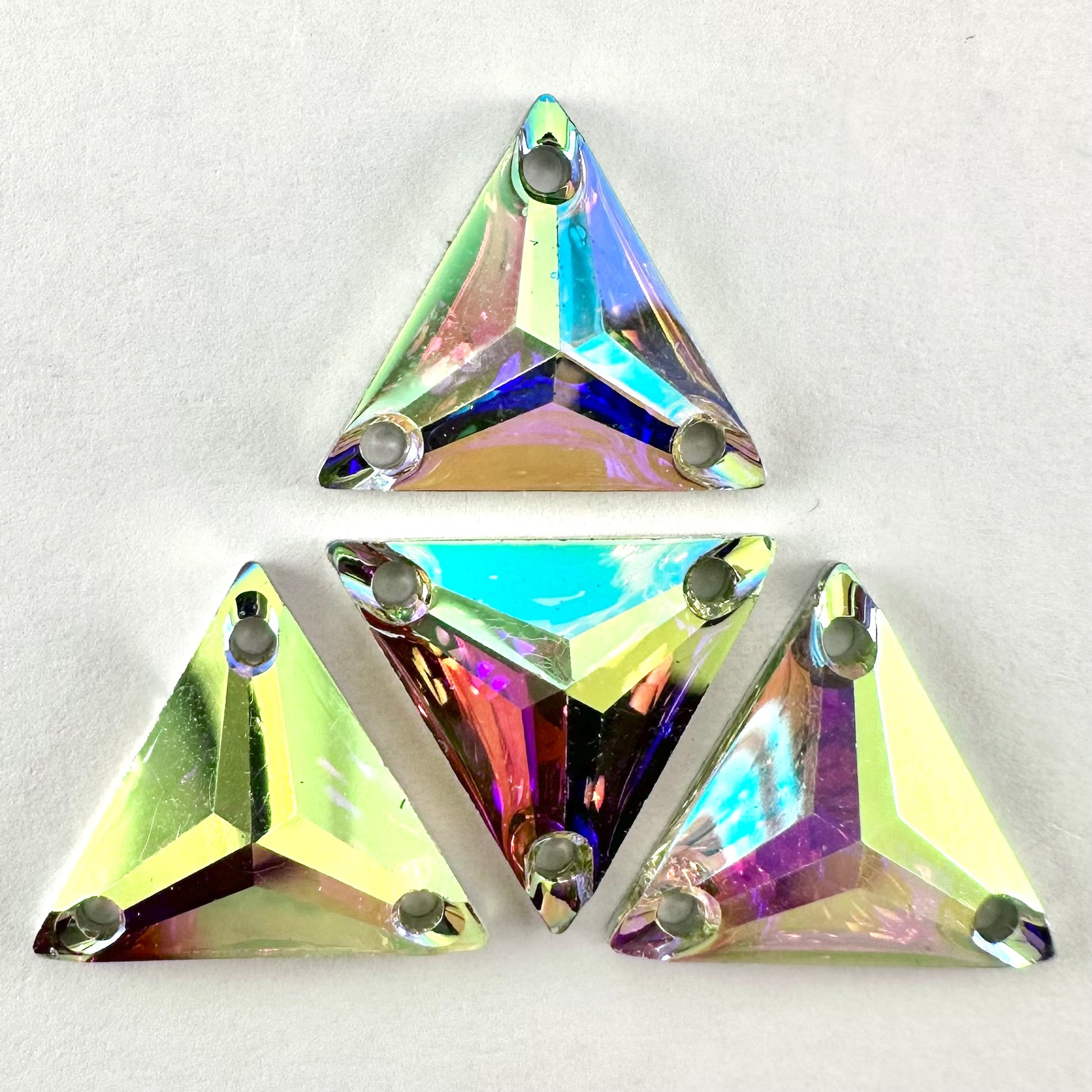 Crystal AB Acrylic Triangle