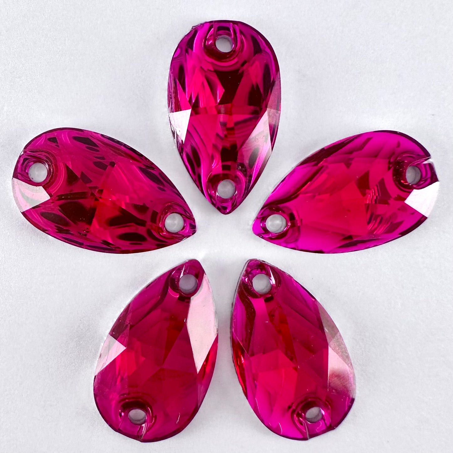 Rose Acrylic Teardrop