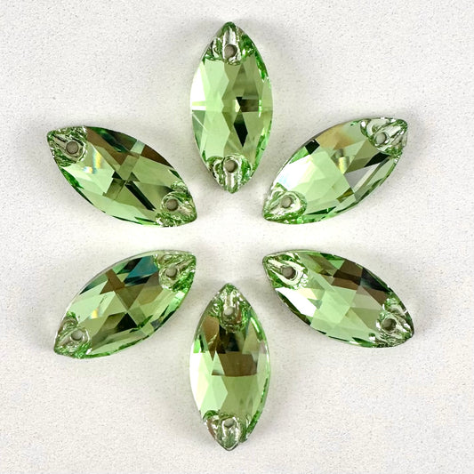 Peridot Glass Navette