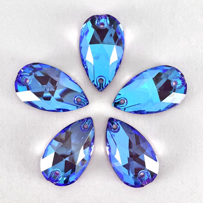 Opaque Tanzanite Luminescent MI Glass Teardrop