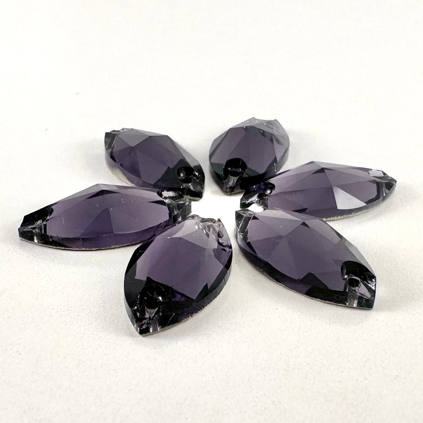 Tanzanite Glass Navette