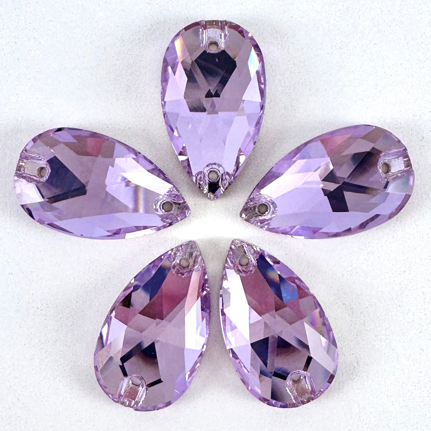 Violet Glass Teardrop