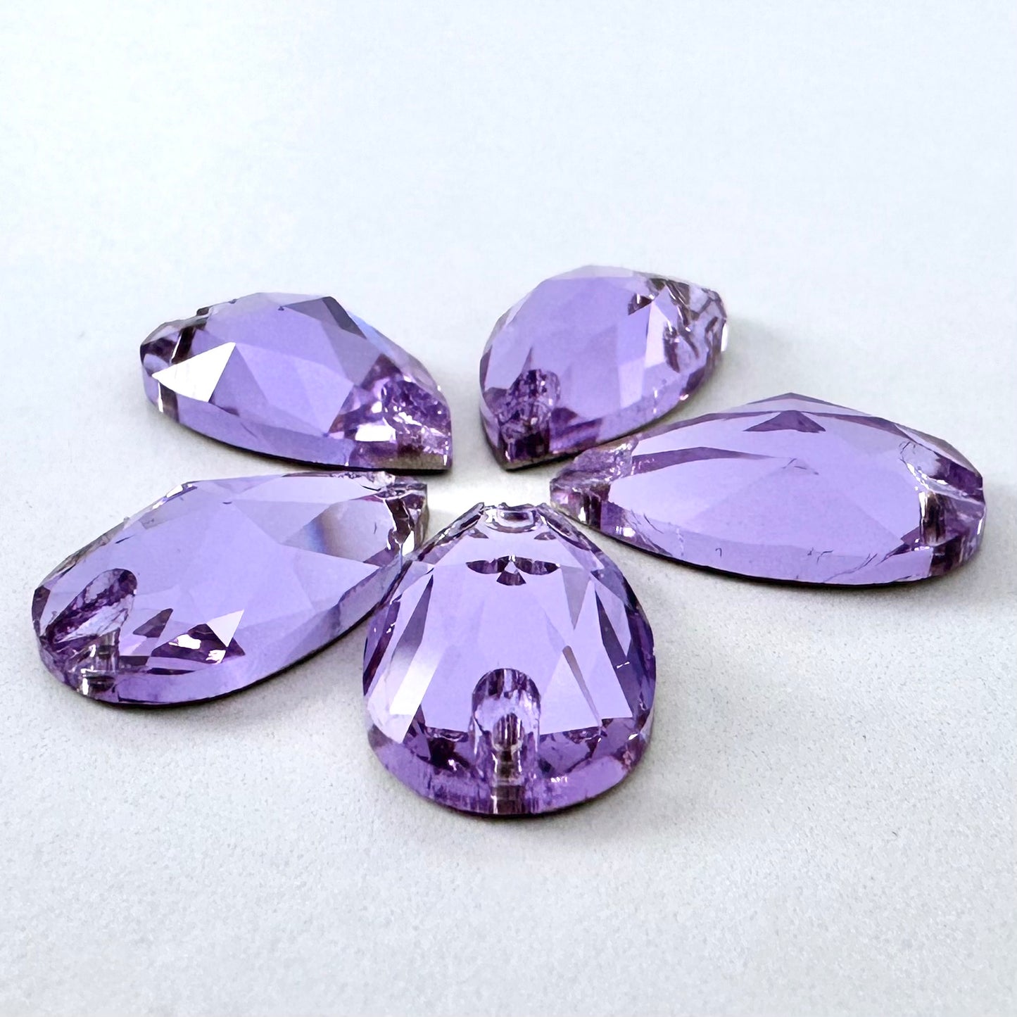 Violet Glass Teardrop