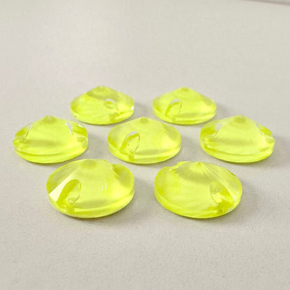 Neon Yellow Glass Rivoli