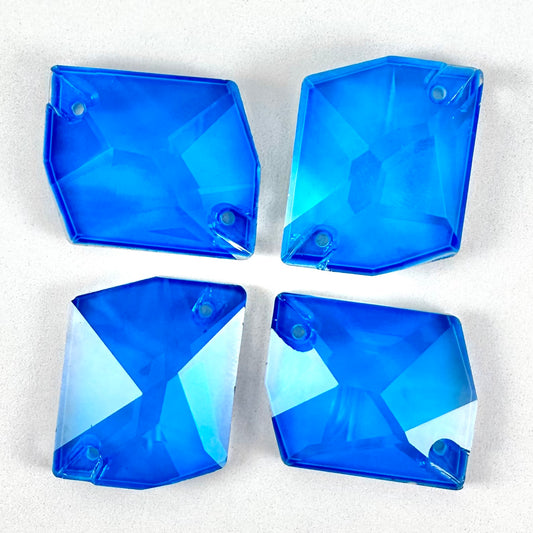 Neon Blue Glass Cosmic