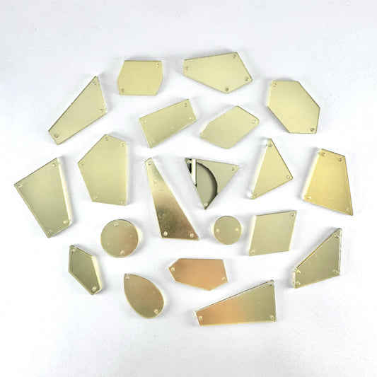 Mirror Shapes - Champagne Gold (various shape options)