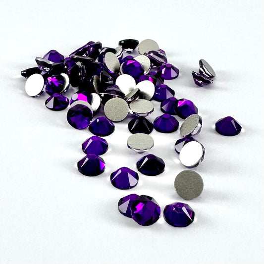 Apricus Purple Velvet Rhinestone