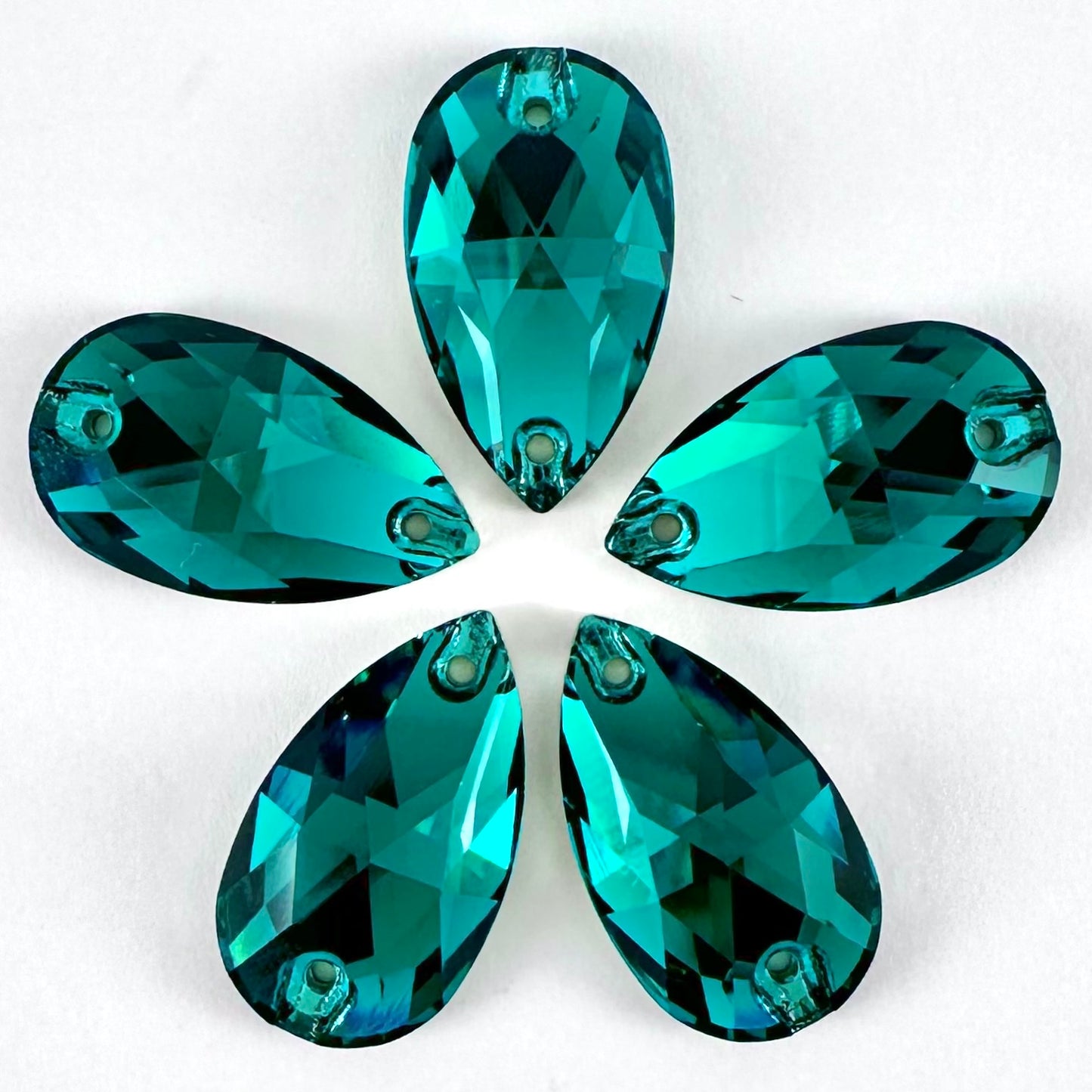 Emerald Glass Teardrop