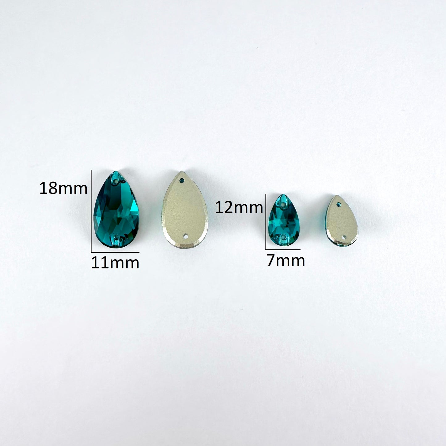 Emerald Glass Teardrop