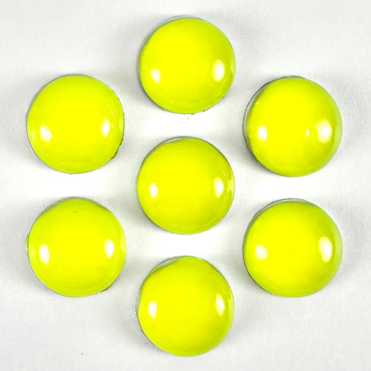 Neon Yellow Acrylic Round