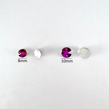 Fuchsia Glass Rivoli