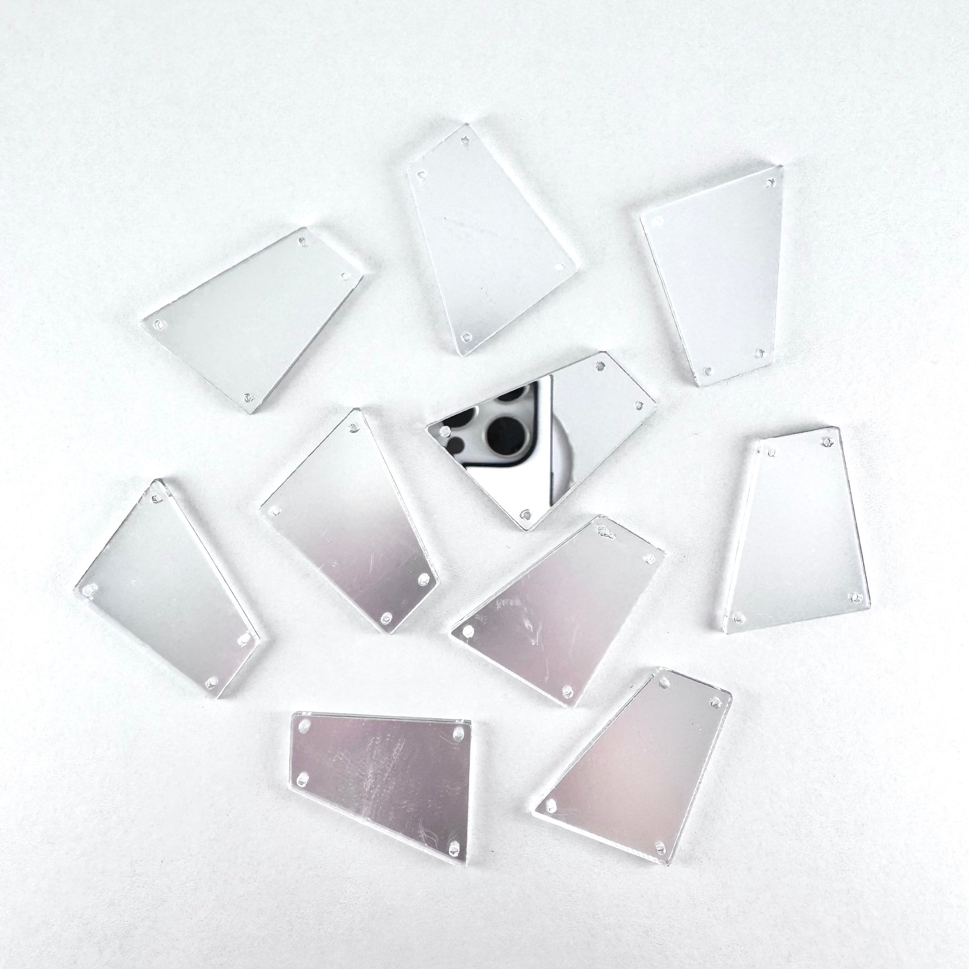 Mirror Shapes - Silver (various shape options)