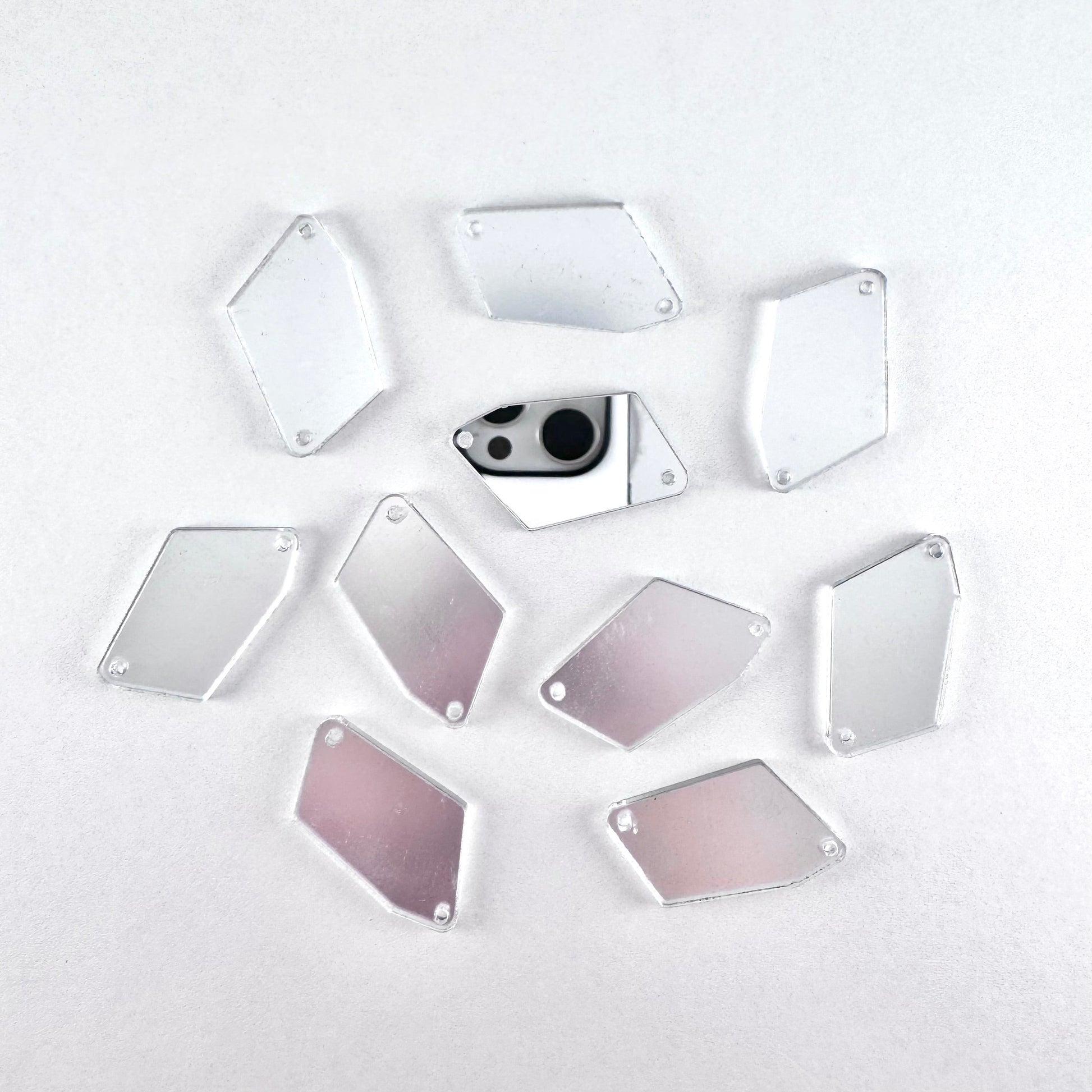 Mirror Shapes - Silver (various shape options)