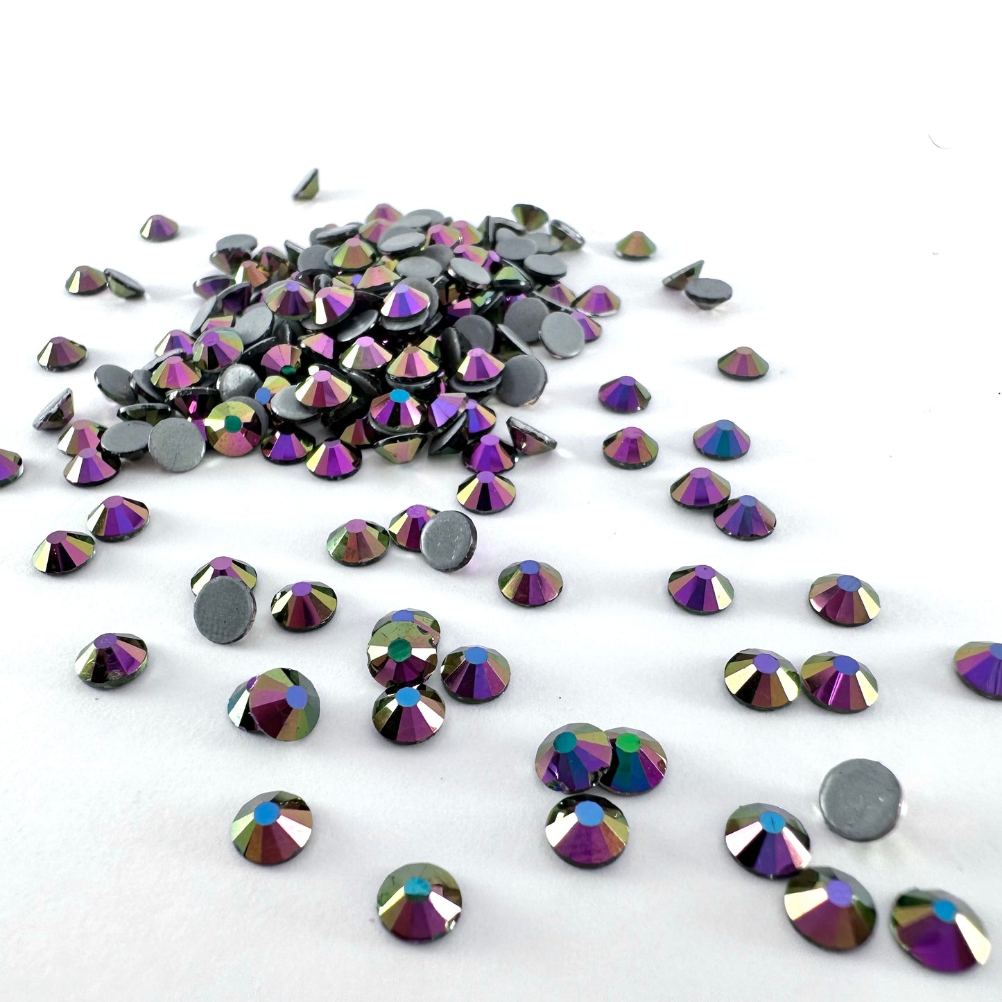 CLEARANCE - Metallic Rainbow Rose Gold Hotfix Rhinestone