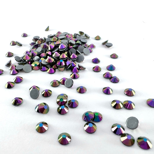 CLEARANCE - Metallic Rainbow Rose Gold Hotfix Rhinestone