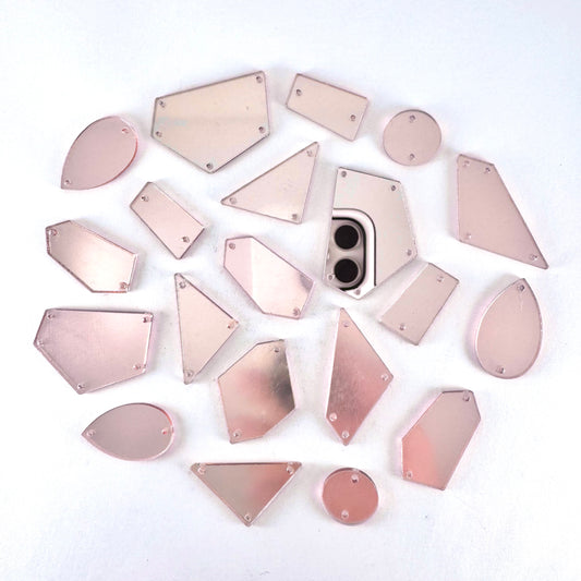 Mirror Shapes - Pink (various shape options)