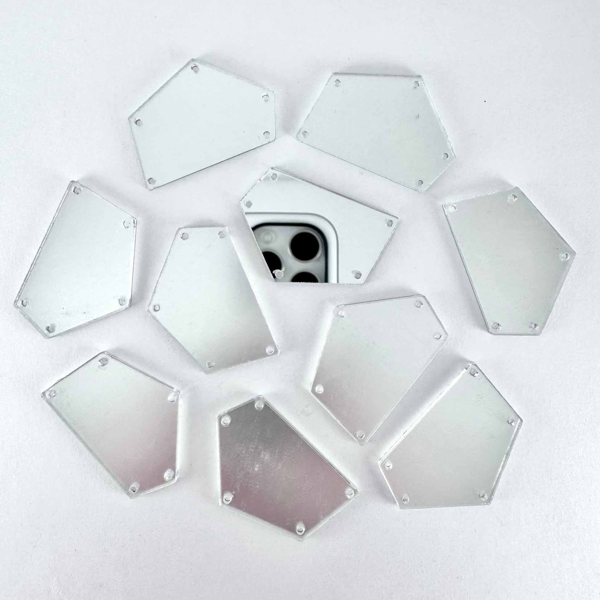Mirror Shapes - Silver (various shape options)