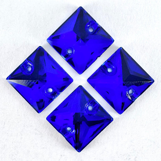 Cobalt Blue Glass Square