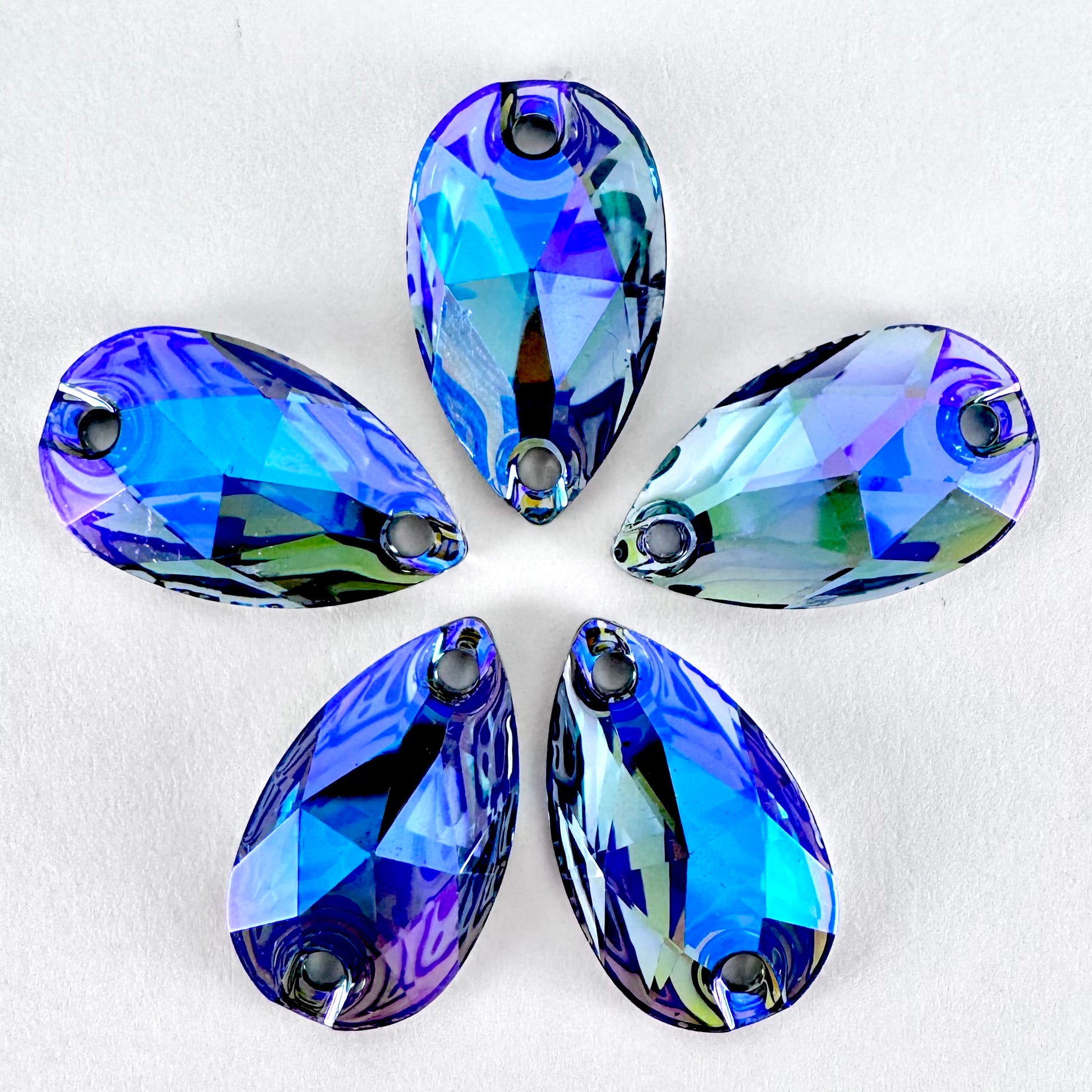 Light Sapphire AB Acrylic Teardrop