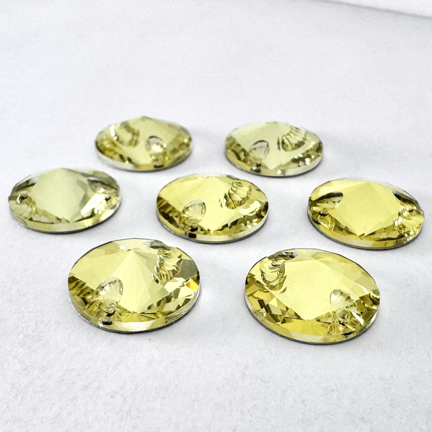 Light Citrine Glass Rivoli