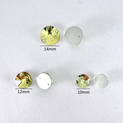 Light Citrine Glass Rivoli