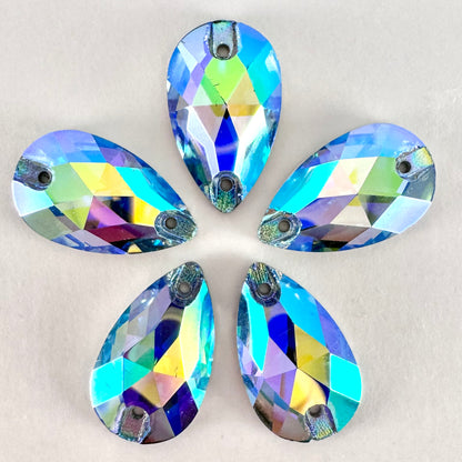 Light Sapphire AB Glass Teardrop
