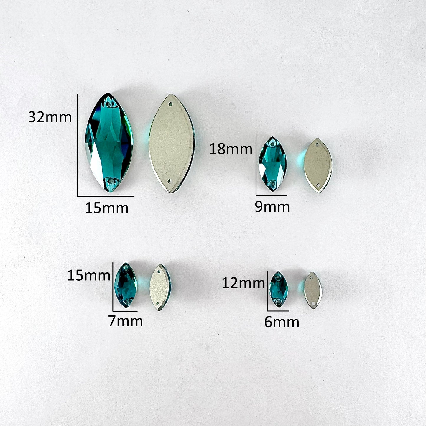 Emerald Glass Navette