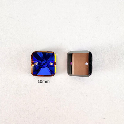 Violet Blue Rounded Glass Square