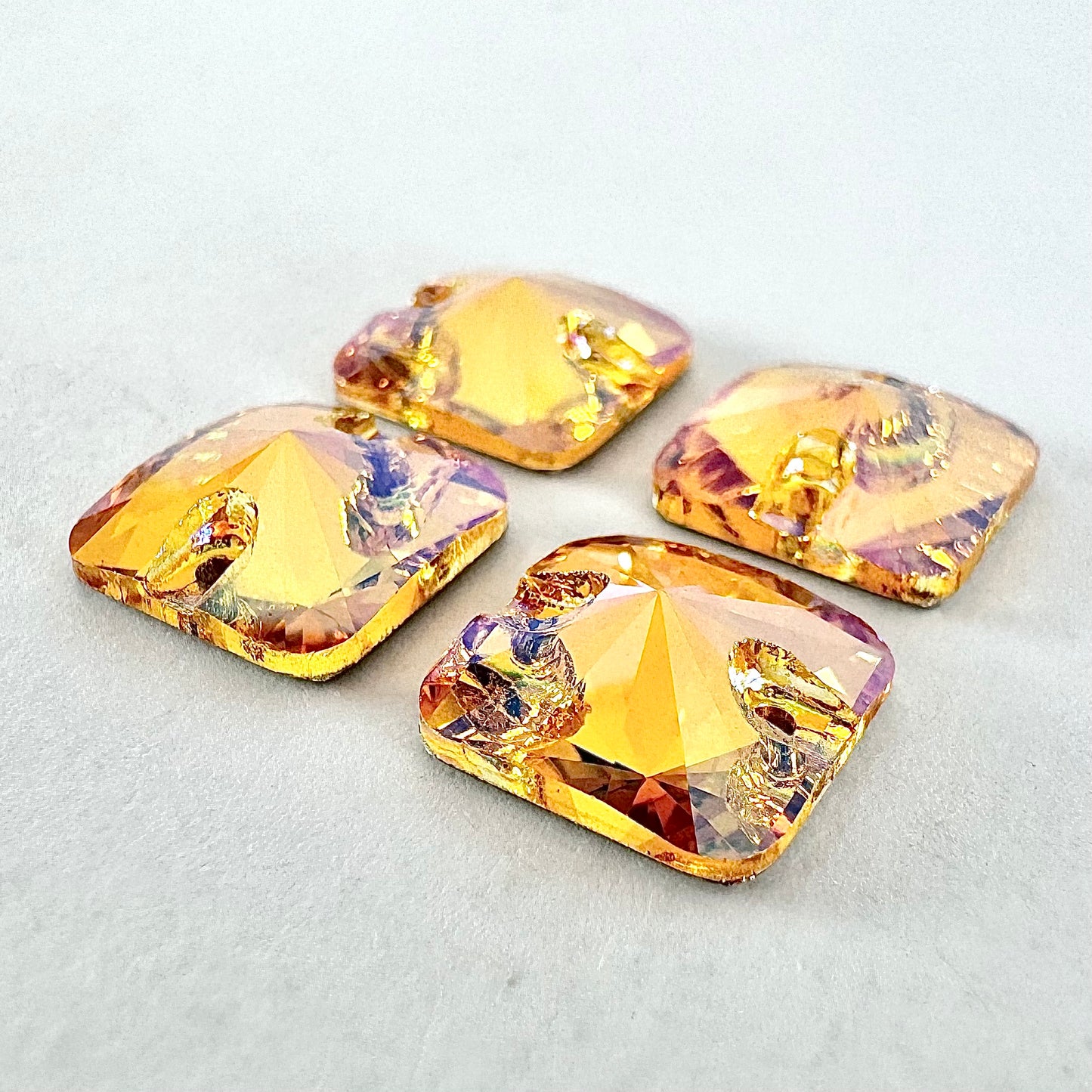 Crystal Sun Rounded Glass Square