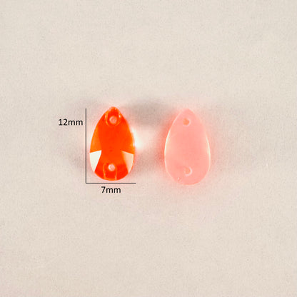 Neon Hyacinth Glass Teardrop