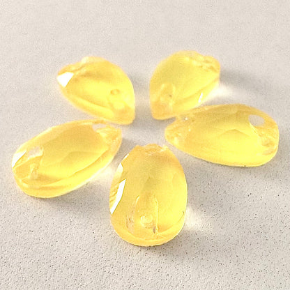 Neon Lemon Glass Teardrop