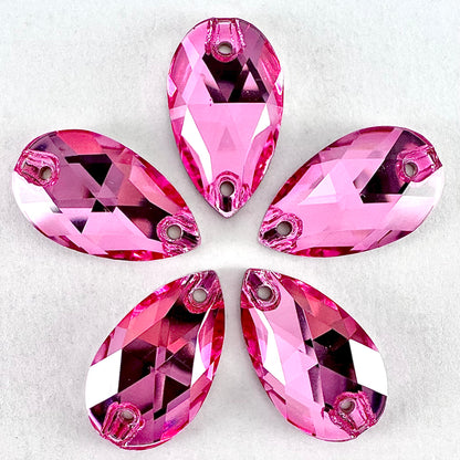 Rose Glass Teardrop