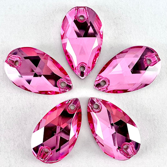 Rose Glass Teardrop