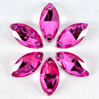 Rose Glass Navette