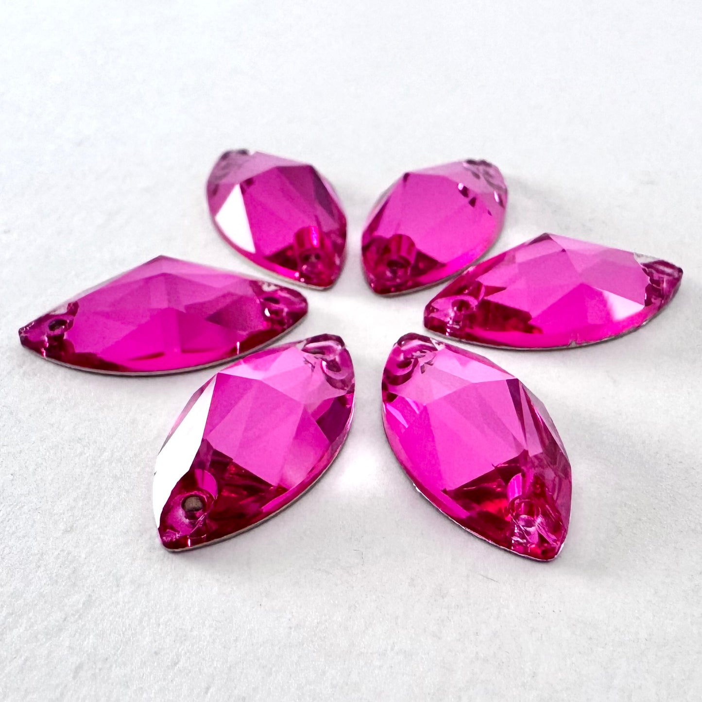 Rose Glass Navette