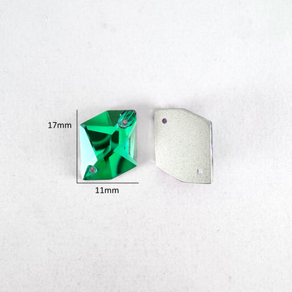 Emerald Heliotrope Glass Cosmic