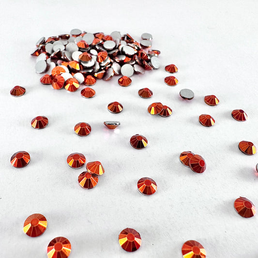 Metallic Orange Rhinestone
