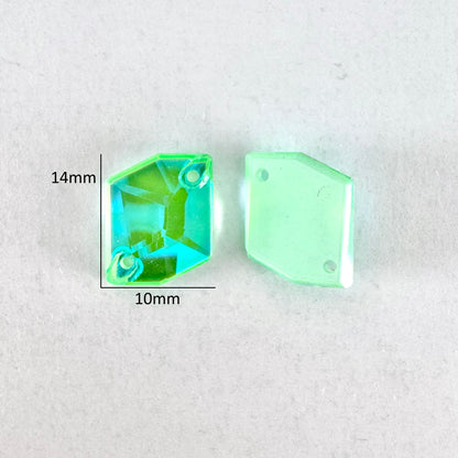 Electric Green DeLite Glass Cosmic