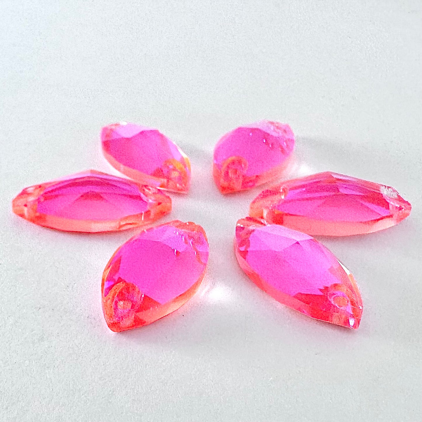 Electric Hyacinth DeLite Glass Navette