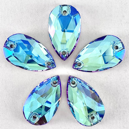 Light Turquoise MO Glass Teardrop