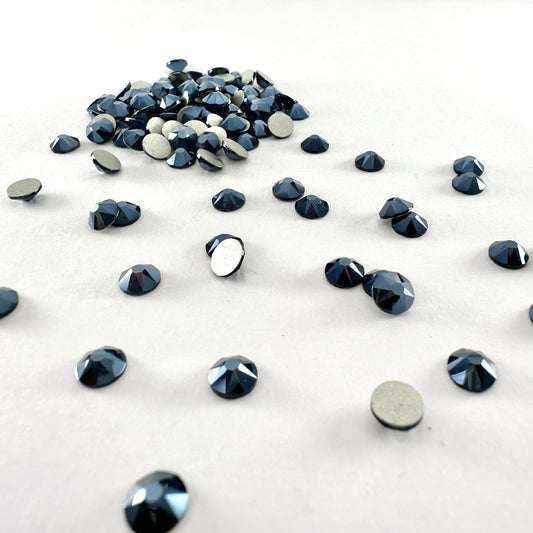 Apricus Shiny Black Rhinestone