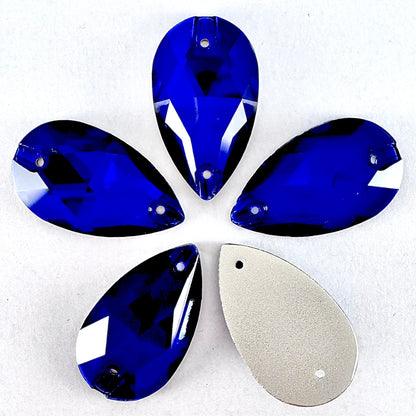 Cobalt Blue Glass Teardrop