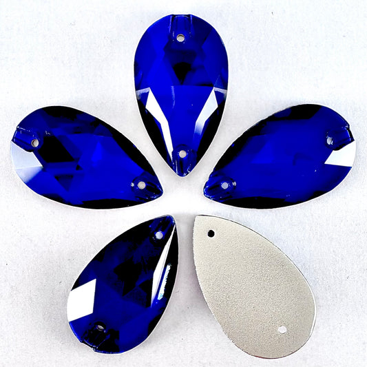 Cobalt Blue Glass Teardrop